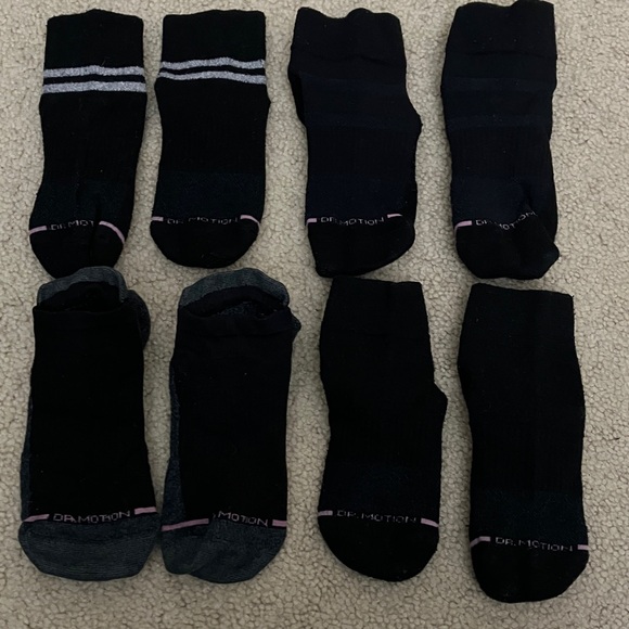 Dr Motion Compression 6 pair Quarter Socks 1 pair Ankle Cushion Arch Support - Picture 2 of 6